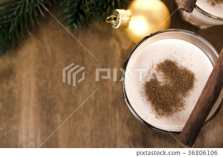 Homemade Eggnog Cocktail for Christmas Eve. 36806106