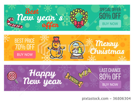 Color Sale Banners New Year Special Offer Buy Now Color Sale Banners New Year Special Offer Buy Now 36806304