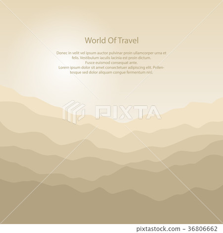 Silhouette of the Mountains at Sunrise Silhouette of the Mountains at Sunrise 36806662