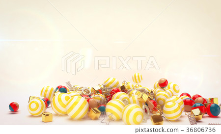 Rolling Celebratory Multicolored Balls Rolling Celebratory Multicolored Balls 36806736