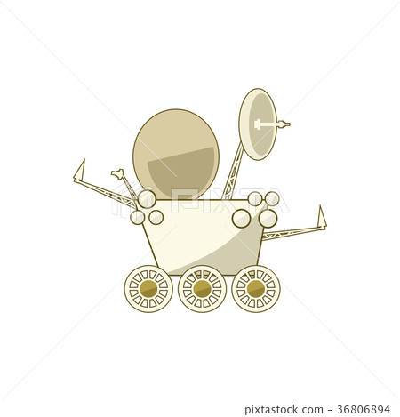 Planet Rover Isolated on White 36806894