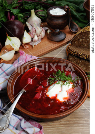 Borsch - soup with beet Borsch - soup with beet 36807092