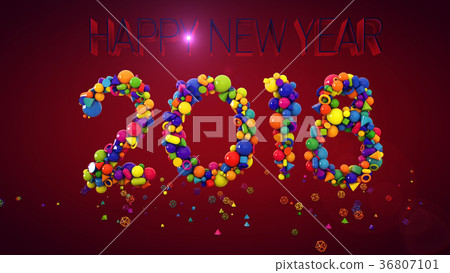 New Year Balls Display 2018 36807101