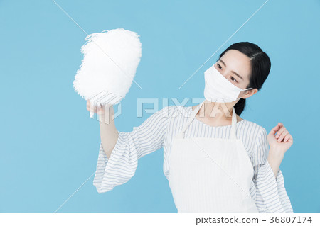 婦女藍背圖像 36807174