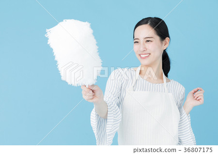 婦女藍背圖像 36807175