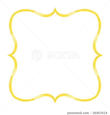 Yellow watercolor grunge frame Yellow watercolor grunge frame 36807614