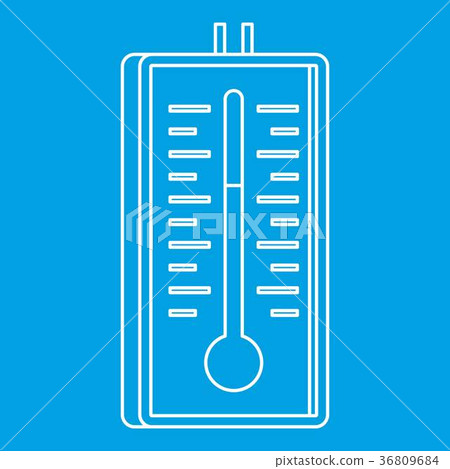 Thermometer icon, outline style Thermometer icon, outline style 36809684