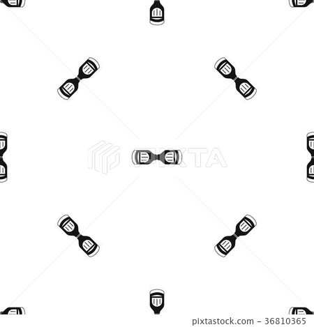 Hoverboard gyro pod top view pattern seamless black Hoverboard gyro pod top view pattern seamless black 36810365