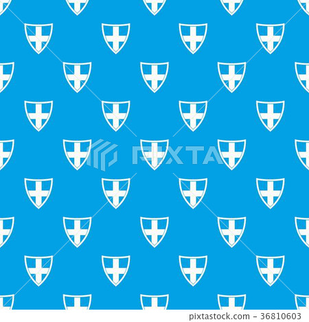 Shield for protection pattern seamless blue 36810603