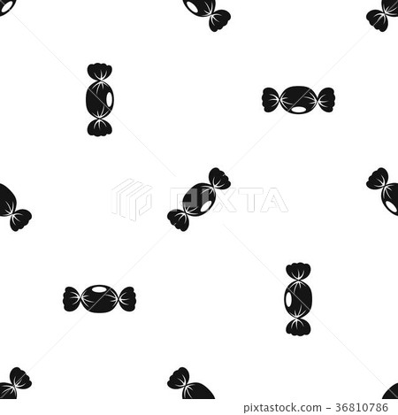 Small candy pattern seamless black 36810786