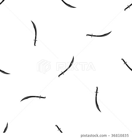 Cutlass pattern seamless black - Stock Illustration [36810835] - PIXTA