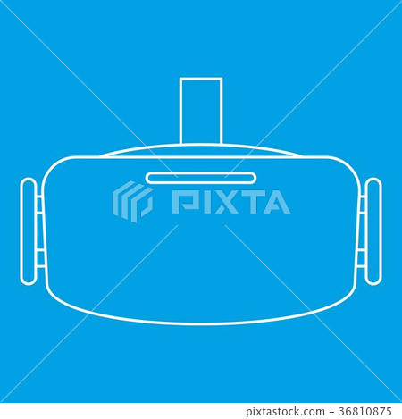 Virtual reality headset icon, outline style 36810875