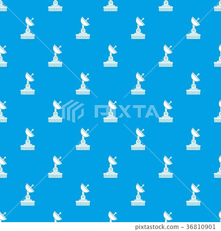 Satellite dish pattern seamless blue Satellite dish pattern seamless blue 36810901