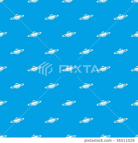 Saturn rings pattern seamless blue Saturn rings pattern seamless blue 36811026