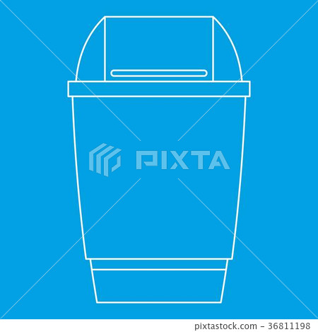 Dustbin icon, outline style 36811198