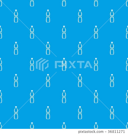 Bottle of water pattern seamless blue 36811271