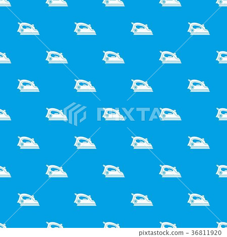 Iron pattern seamless blue 36811920