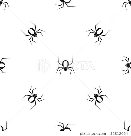 Spider pattern seamless black - Stock Illustration [36812064] - PIXTA