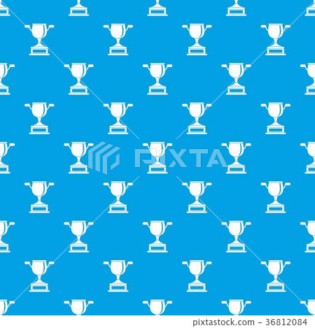 Gold cup pattern seamless blue - Stock Illustration [36812084] - PIXTA