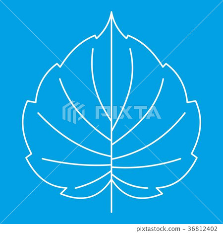 Hazel leaf icon, outline style 36812402