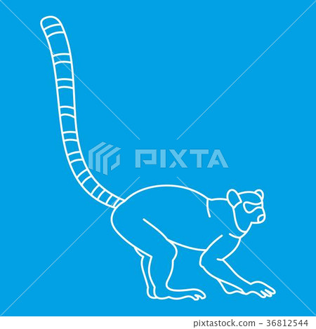 Monkey icon, outline 36812544