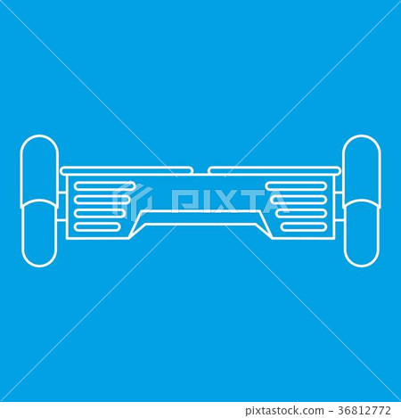 Hover board gyro pod icon, outline style 36812772