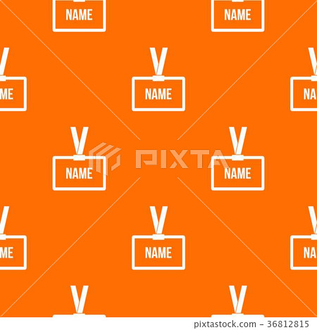 Plastic Name badge with neck strap pattern seamless Plastic Name badge with neck strap pattern seamless 36812815
