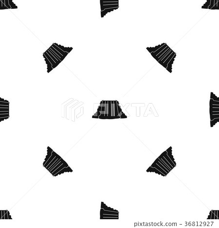 Niagara Falls pattern seamless black 36812927