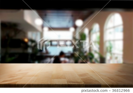 Empty wooden table and room interior decoration background, prod Empty wooden table and room interior decoration background, prod 36812966