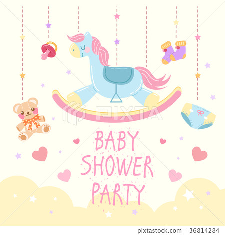 cartoon baby shower 36814284