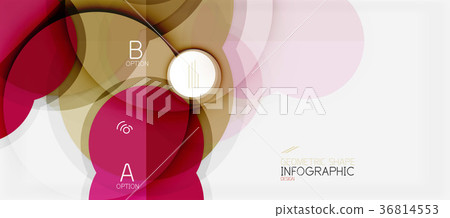 Colorful geometric circle modern abstract 36814553