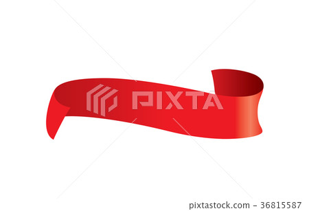 vector red ribbon 36815587