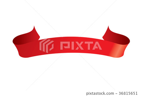 vector red ribbon 36815651