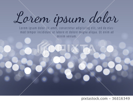 Abstract bokeh lights on gray background 36816349