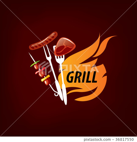 Barbecue party logo Barbecue party logo 36817550