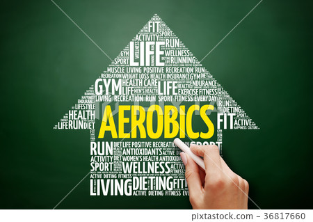 Aerobics arrow word cloud Aerobics arrow word cloud 36817660