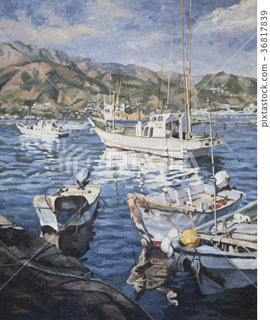 Shiyo fishing port - Stock Illustration [36817839] - PIXTA