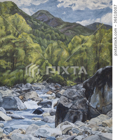 五月的Chikuma河源頭 36818087