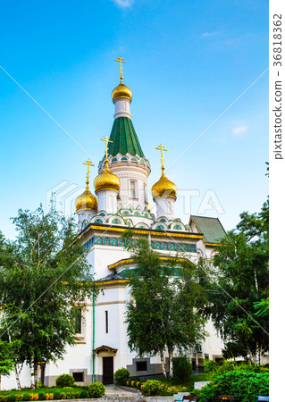 Russian church in Sofia city, Bulgaria 36818362