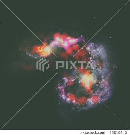 The Antennae Galaxies in constellation of Corvus. The Antennae Galaxies in constellation of Corvus. 36819240