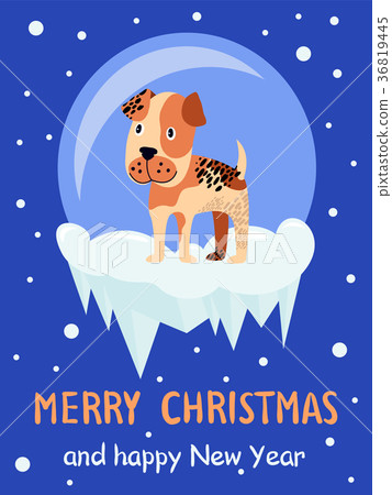 Merry Christmas Happy New Year Vector Illustration Merry Christmas Happy New Year Vector Illustration 36819445