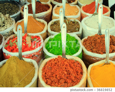 Assortment of powder spices Assortment of powder spices 36819852