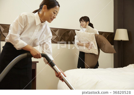 Hotel cleaning staff 36820528