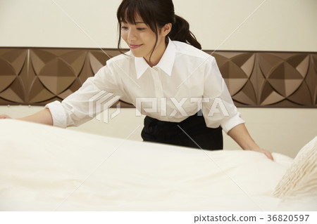 Hotel cleaning staff 36820597