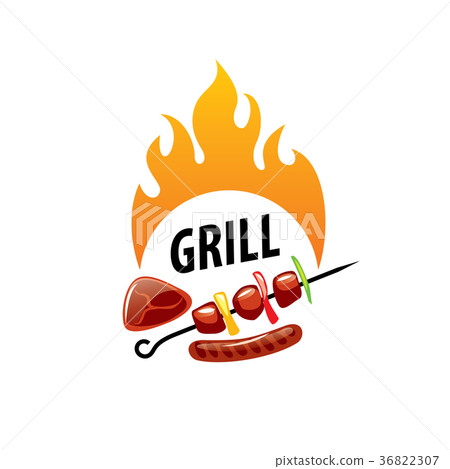 Barbecue party logo 36822307