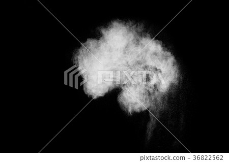 Freeze motion of powder explosion on background. Freeze motion of powder explosion on background. 36822562