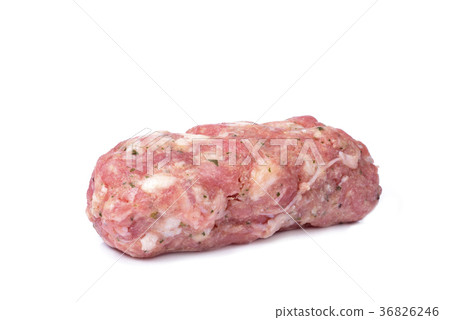 raw pilota, a long meatball typical of Catalonia 36826246