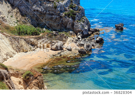 Sea beach near Rocca di San Nicola, Sicily, Italy Sea beach near Rocca di San Nicola, Sicily, Italy 36828304