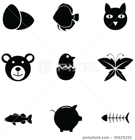 animals icon set animals icon set 36829293