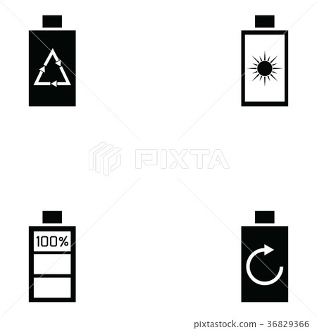 battery icon set 36829366